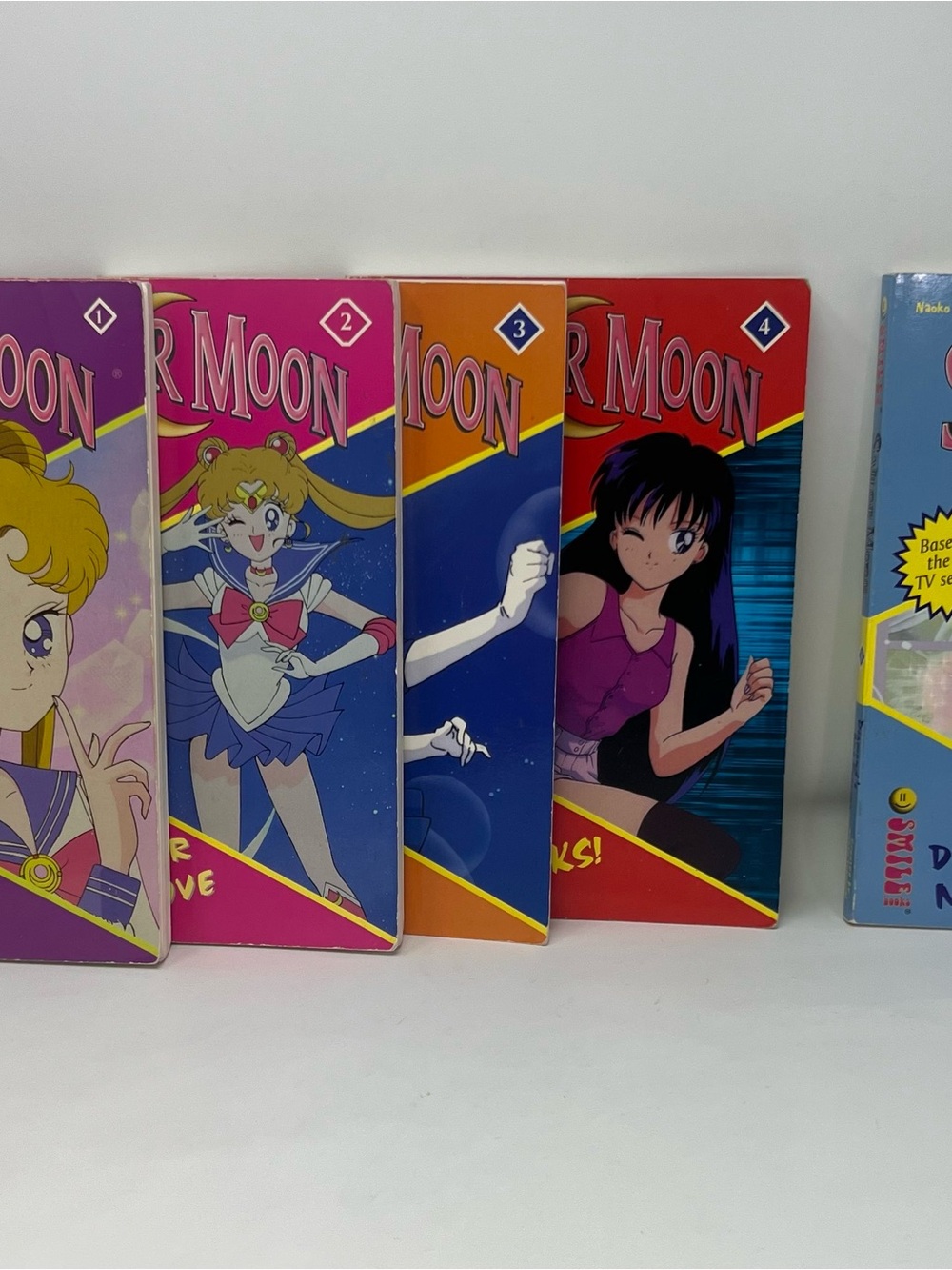Sailor Moon SMILE Books Lot Of 5 Volumes 1 2 3 4 & 8 1999 First Print